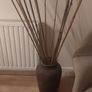 Large Ceramic Floor Vase with Tall Bamboo Sticks Image 7