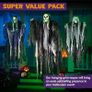 3 Pack Hanging Halloween Skeleton Ghosts Decorations, Grim Reapers for Best Halloween Outdoor Decorations Image 2