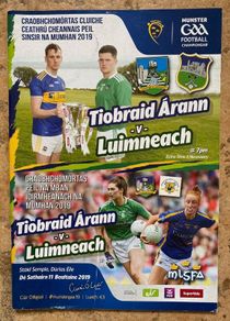 2019 Tipperary v Limerick - GAA Munster Football Quarter Final Programme