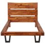 Bed Frame with Live Edge Solid Acacia Wood 90 cm Image 6