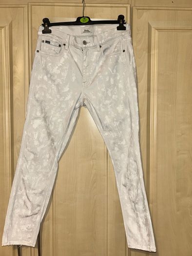 Polo Ralph Lauren White Printed Jeans