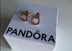 Pandora rose gold earrings
