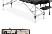 Massage Table Portable Massage Bed Lash Bed Facial Table SPA Bed 2 Section Aluminum Height Adjustment Carrying Bag &amp; Accessories (FREE SHIPPING)