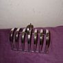 Vintage silver toast rack made in England Image 5