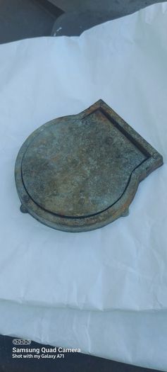 stopcock aluminum water cover with frame,,buyer collects or pays postage,  never used