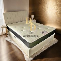 5ft King Size Fabric Bed Mattress Included