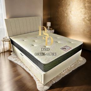 5ft King Size Fabric Bed Mattress Included