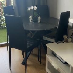 Table and 4 chairs