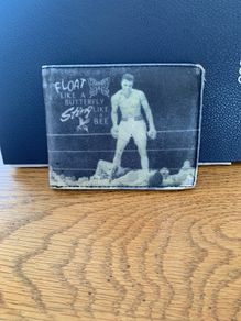 Wallet-Muhammad Ali on front & back