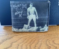Wallet-Muhammad Ali on front & back