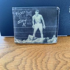 Wallet-Muhammad Ali on front & back