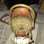 Antique Small Copper and Brass Cauldron on a Pedestal, Price is for 1 Postage Available Image 3