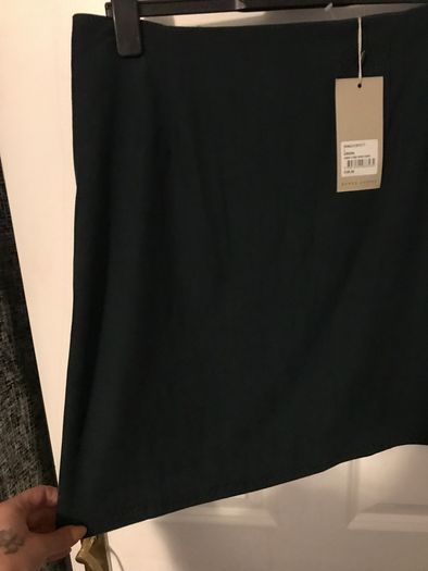 deep green cord skirt rrp E40
