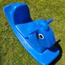 Blue rocking horse Image 4