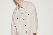 Fab Zara Cream Premium Manteco Italian Wool Blend Oversized Shacket