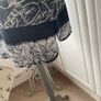 dress navy pattern tunic style dress short sleeves size 12 Image 7