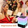Bedside Lamp with Alarm Clock Bluetooth Speaker, Night Light Bedroom Decor RGB Color Changing Table Lamp, Gifts for Teenage Girls, Boys, Gifts for Women, Kids Birthday Image 7