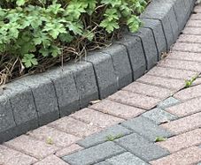 Grey Garden Edging Kerbs