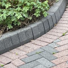 Grey Garden Edging Kerbs