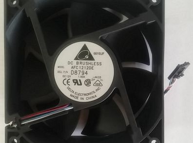 Delta Afc1212de 12038 12 Cm 120mm Dc 12 V 1.6a Pwm Fan Cpu Thermostat