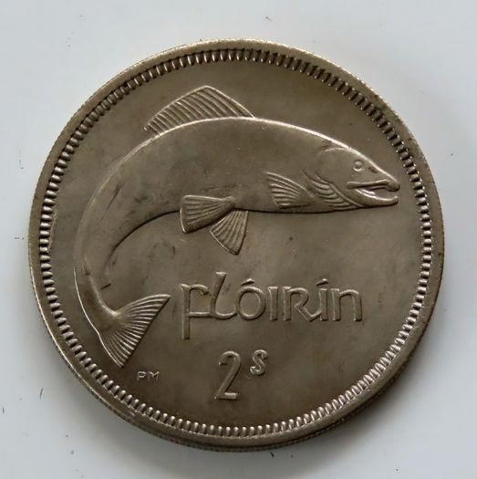 1966 Ireland Florin UNC coin 60 years old