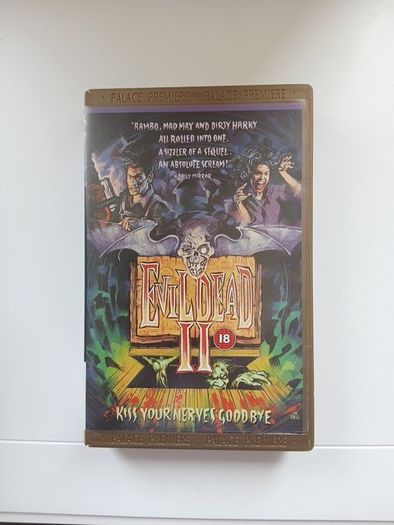 Evil Dead 2 Kiss Your Nerves Goodbye Film On Large Box Rental Version (Not Ex Rental)