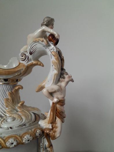 Vintage Capodimonte  Porcelain Ewer