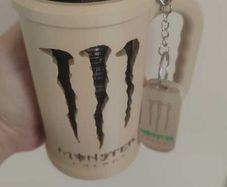 3D Printed Tactical Can Mug Holder + Keychain (Fits 500ml Cans)