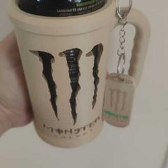 3D Printed Tactical Can Mug Holder + Keychain (Fits 500ml Cans)