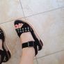 Black Wedge Sandals xti - Size 38 Image 9