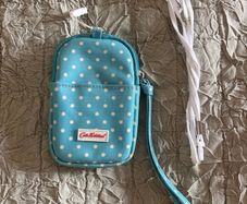 Cath Kidston Polka Dotted Blue Gadget Case for IPod, Camera Etc.