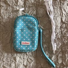 Cath Kidston Polka Dotted Blue Gadget Case for IPod, Camera Etc.