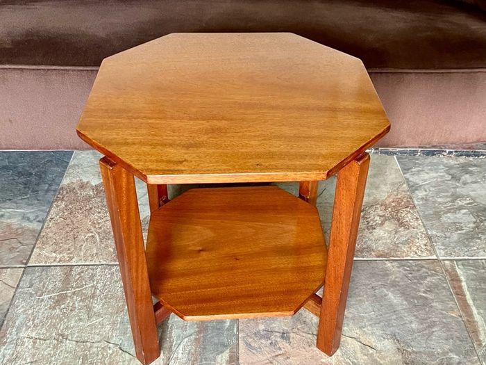 Unique 1950s Mid Century Solid Teak Side Occasional or Small Coffee table