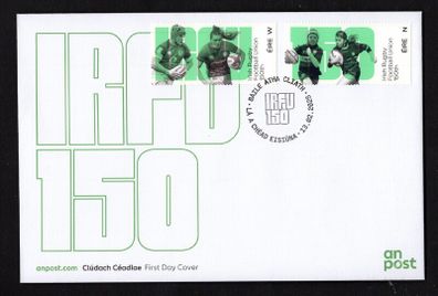 2025 Ireland 150 Years Irish Rugby Football Union Commemorative Stamp An Post First Day Cover (FDC)