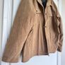 Mens 4XL Brown Corduroy Lined Trucker Jacket Image 2