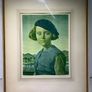 Gerald Leslie Brockhurst - Signed Colour Portrait Print - Original Belfast Framing Label Image 2