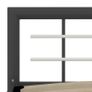 Bed Frame Grey and White Metal 180x200 cm Image 5