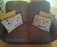 2 used brown sofas (3 seater and 2 seater) for free