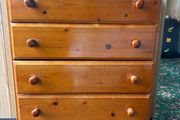Pine 5-Drawer Chest of Drawers - Bedroom Storage