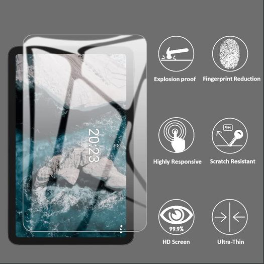 For Nokia T20 10.4" Tempered Glass Screen Protector Saver New - FHT01NTTG