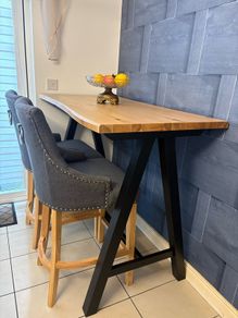 kitchen island table + 2 chairs