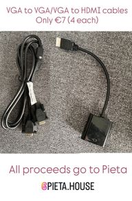 HDMI to VGA Adapter & VGA to VGA Cable | Display Converter | Laptop | PC | Monitor