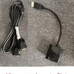 HDMI to VGA Adapter & VGA to VGA Cable | Display Converter | Laptop | PC | Monitor
