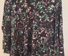 Bassini Multicoloured A Line Top , Size XL (UK 16/18) , Mint Condition