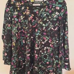 Bassini Multicoloured A Line Top , Size XL (UK 16/18) , Mint Condition