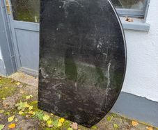 Black Granite Counter Top / Hearth