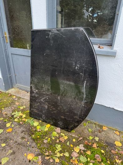 Black Granite Counter Top / Hearth