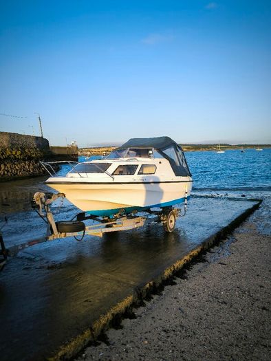 Boat Johnson 90 hp with trailer