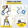 Airless Wall Paint Sprayer 1800W Electric Sprayer Gun Kit, 22Mpa Adjustable Spray Pressure with 15M Pipe for Wall & Ceiling/Wood & Metal Paint (FREE SHIPPING) Image 8