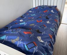 White single bed